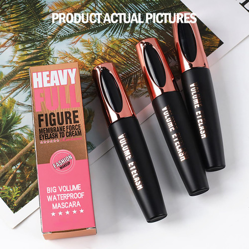 4D Silk Fiber Lash Mascara Extension Voluminous Mascara Waterproof & Smudge-Proof Long-Lasting 24 Hours No Flaking Longer Thicker Eyelashes,All Day Exquisitely Full (1 Pack)