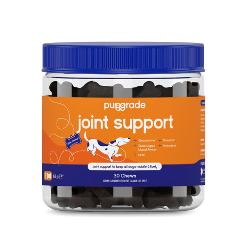 PupGrade Joint Support Supplement for Dogs - Natural Glucosamine Chondroitin with MSM - Supports joint and bone health - For young and senior dogs - 30 Chews