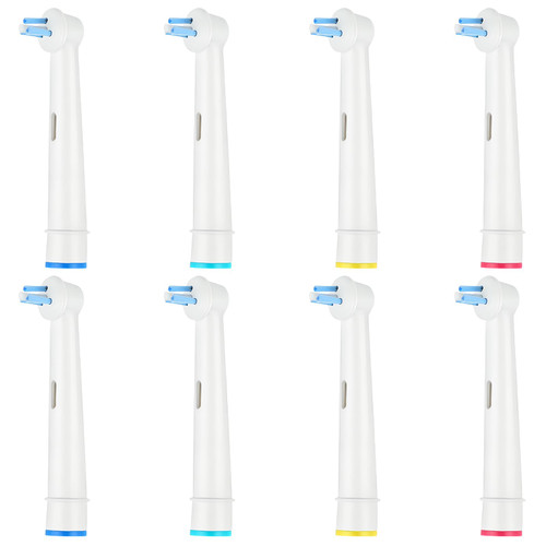 8Pcs Interspace Toothbrush Heads, Precision Clean Electric Toothbrush Head Replacement Brush Heads Compatible with Braun Oral B Electric Toothbrushes for Cleaning Crevices, Bridges and Implants