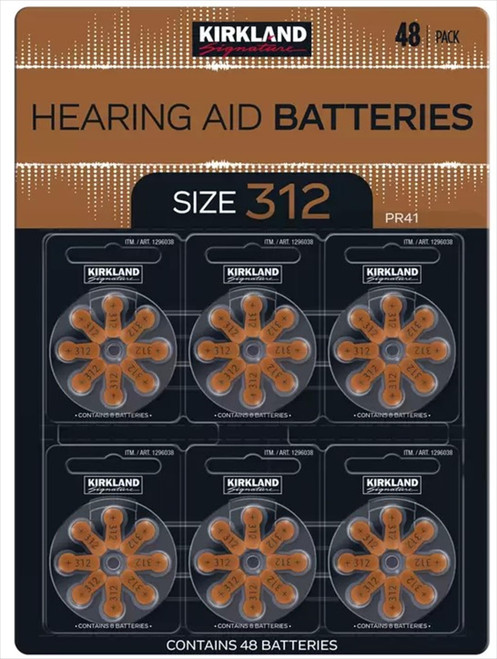 Hearing aid batteries size 312 1.45 Volt Mercury free