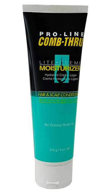 Pro-Line Comb-Thru Lite-Cr?me Moisturizer, Hair & Scalp Conditioner for Men, 4-Ounce Tubes (Pack of 6)