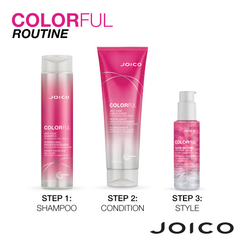 Joico Colorful Anti-Fade Shampoo and Conditioner Set Preserve Hair Color Long-Term Vibrancy For Color-Treated Hair