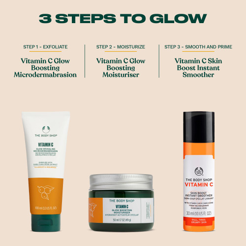 The Body Shop Vitamin C Skin Boost Instant Smoother | Radiance Boosting Face Serum to Improve Dull Skin | Lightweight for All Skin Types, Vegan, 30 ml / 1.0 oz-1768978378