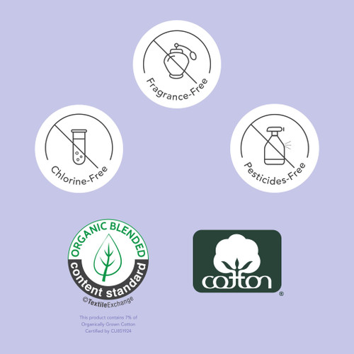 Rael Disposable Underwear for Women, Organic Cotton Cover - Postpartum Essentials, Leak Locker, Unscented, Maximum Coverage (Size S-M, 20 Count)