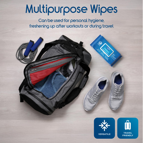 Inspire Adult Wet Wipes, Wash Cloths, Incontinence & Cleansing for Elderly Extra Large, 8"x12" (300 count)