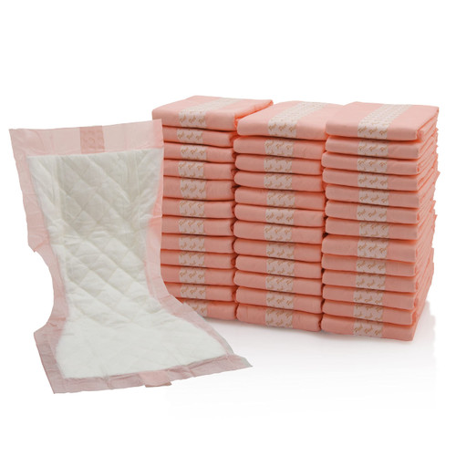 Vakly Extra Large Postpartum Maternity Pads [40 Pack] Hospital Style Super-Absorbent Contoured Pad Liners - 7" Wide X 14" Long - Heavier Overnight Post Birth Protection for Women - Incontinence Liners