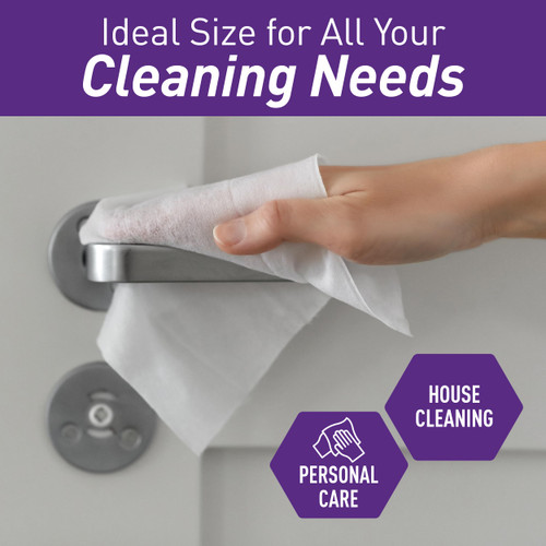 MED PRIDE Disposable Dry Wipes for Adults, Soft & Absorbent Personal Towels, Bulk 800 Count, Incontinence Care, Baby Wipes (800 Count (Pack of 1))