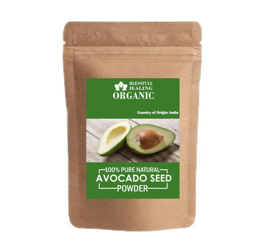 Blessfull Healing Organic 100% Pure Natural Avocado Seed Powder | 200 Gram / 7.05 oz