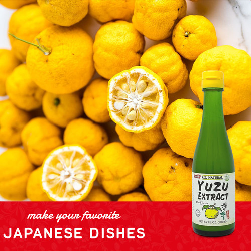 Shirakiku Japanese Yuzu Extract - Pure Yuzu Juice - Versatile Extract Used for Baking, Food Flavouring and Asian Drink Mixture | - 6. 76 Fl Oz