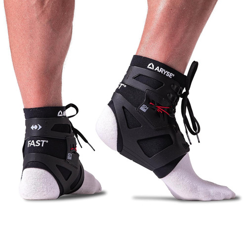 ARYSE IFAST Ankle Brace - Ankle Stabilizer For Men & Women - Great For Basketball, Volleyball, Soccer & More! (X-Small, Black, Single)
