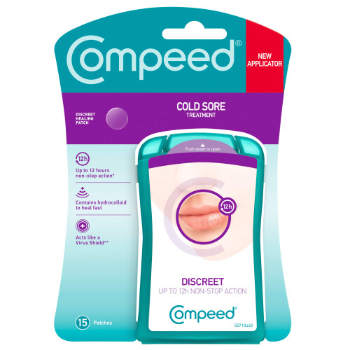 Compeed Cold Sore Patch, 60 Patches (4 Packs of 15