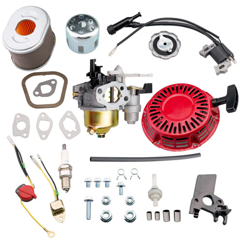 Tapa Adjustable Carburetor Recoil Starter Assembly Tune Up kit for Honda GX160 GX200 GX140 GX120 and Power Equipment with These Engine