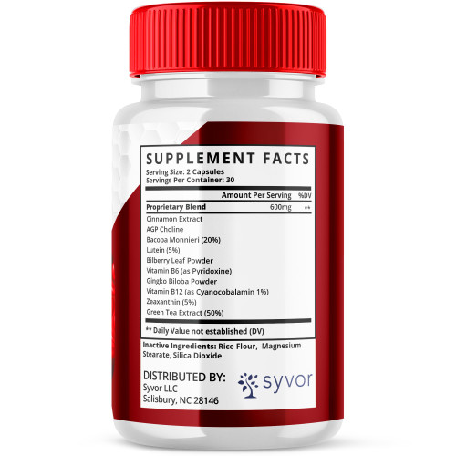 Glucocyn Capsules, Official Glucocyn Glycogen Supplement Pills with All Natural Ingredients, Advanced Formula Support Pills with Maximum Strength Premium Vitamins for Women and Men (60 Capsules)