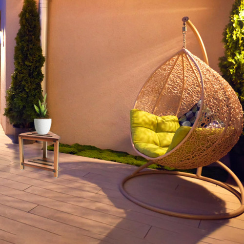 IBosins Corner Shower Stool with Storage Shelf Shower Foot Rest for Shaving Legs Small Bench for Inside Shower to Sit on Bath Seat - Acacia Wood