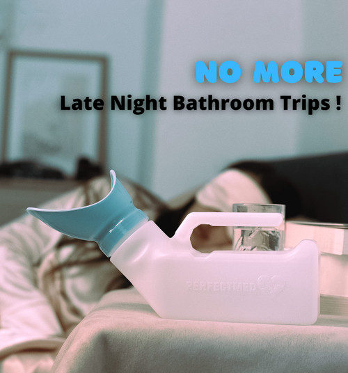 Female Urinal Spill Proof 32 oz (1 Pack) - Urinal for Women - Pee Funnel - Women Bed Pan - Portable Urinals for Women - Sturdy Female Urination Device for Car Travel, Road Trip Essentials