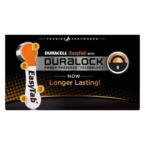 32pk Duracell Size 10 Mercury Free Zinc Air Hearing Aid Battery DA10B32ZM