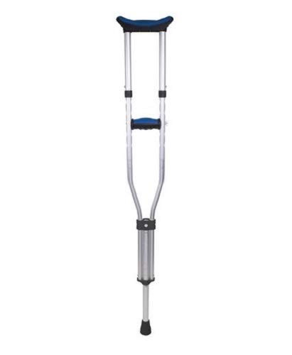 Carex Folding Aluminum Under Arm Crutches for Adults 4'11" to 6'1", 2 Lightweight Crutches Included, Universal for Walking, Walking Aid for Kids, Adults & Seniors, Includes Padded Underarm Cushions