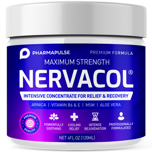 Pharmapulse Neuropathy Nerve Therapy & Relief Cream - Maximum Strength Relief Cream for Foot, Hands, Legs, Toes Includes Alpha Lipoic Acid, Arnica, Vitamin B6, Aloe Vera, MSM - Effective Soothing 4oz