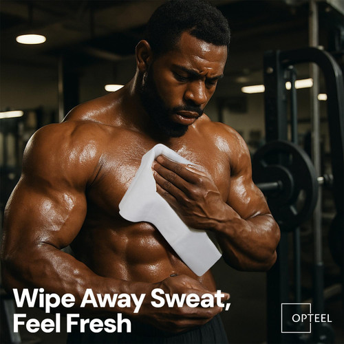 OPTEEL Super Thick Bathing Wipes for Adults Bathing No Rinse – Full Body Shower Wipe, Ideal for Men, Women & Elderly – Extra Large & Soft Travel Wipes Perfect Alternative to Shower – 16 Packs (160ct)