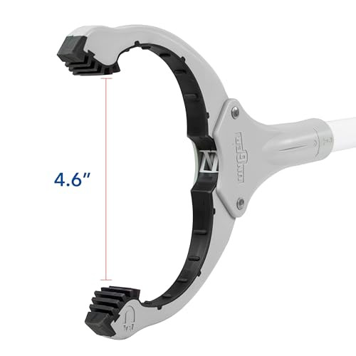 Unger 32” Grabber Plus Reacher Tool and Trash Picker Upper, Built-In Magnet and Economic Grip, Claw Pickup and Yard Clean Up, Reaching Assist for Seniors, Safely Perform Tasks