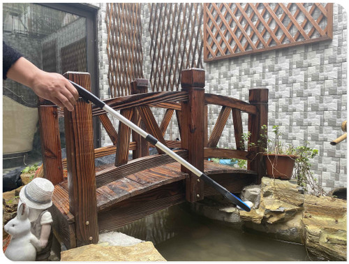 2 Pack 32 inch GrabRunner Reacher Grabber Tool with Strong Magnetic and Swivel Head (New Blue)