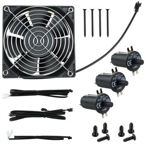 Replacement Fan and Lid/Door Switch Kit Fit for Masterbuilt Gravity Series 560/800/1050 XL Digital Charcoal Grills & Smokers