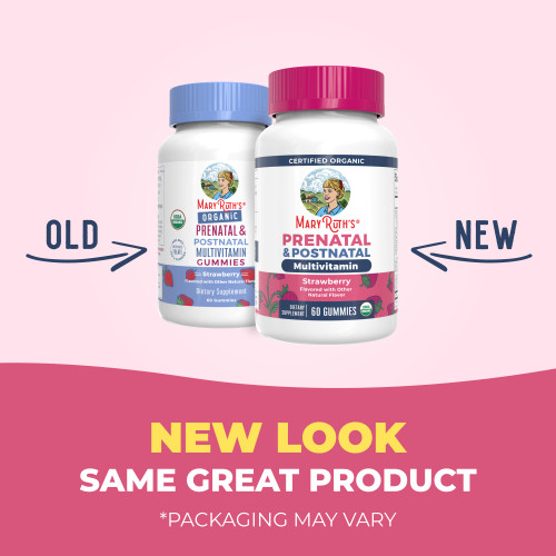 MaryRuth Organics Prenatal Vitamins for Women | USDA Organic Prenatal Gummies | Postnatal Vitamins for Women Breastfeeding | Methylfolate 800 mcg DFE | Iodine | Vegan | Non GMO | 30 Servings