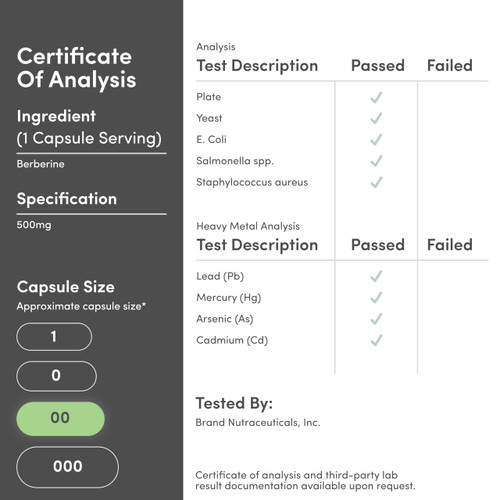 Berberine Supplement 500mg, 60 Capsules (Third Party Tested, Non-GMO, Gluten Free, Vegan Safe) AMPK Activator - Berberine HCL for Cardiovascular Health by Double Wood