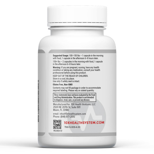 10X Health Optimize Multivitamin for Men - 90 Capsules, Methylated Multivitamin 34 in 1 Formula with 800 mcg of Vitamin B12, 5-MTHF, NAC - Methyl B Complex