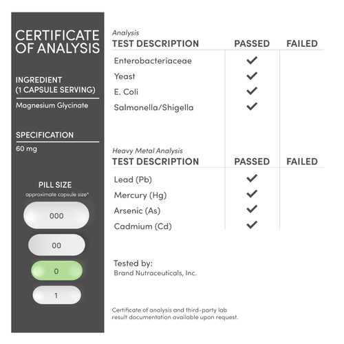 Magnesium Glycinate 400mg | 180 Capsules | Sleep, Muscle, & Heart Support | Vegan, Third Party Tested, Gluten Free, Non-GMO, by Double Wood Supplements