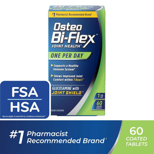 Osteo BiFlex One Per Day Glucosamine Joint Shield Dietary Supplement, Helps Strengthen Joints, 60 Count