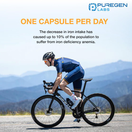 Puregen Labs Ferrous Sulfate 325 mg (65 mg Elemental Iron) High Potency Iron Supplement | No Artificial Color Additives - Total 400 Tablets