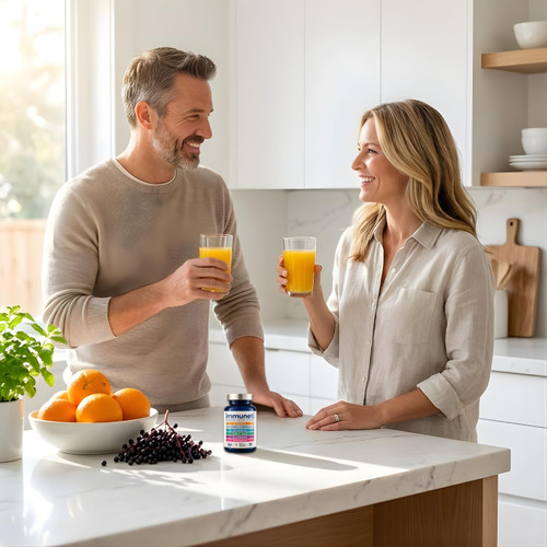 Immuneti Advanced Immune Support – Doctor Formulated 6-in-1 Daily Immunity Supplement – Made in USA – With Vitamin C, D3, Zinc, Elderberry, Garlic & Echinacea - Vital Nutrients & Antioxidants (1)