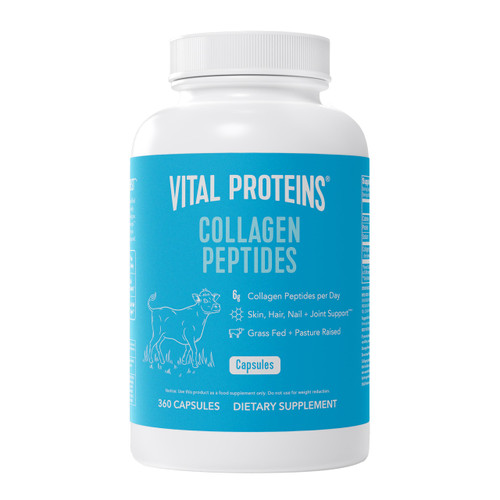 Vital Proteins Collagen Peptides Capsules for Women, Collagen Supplement 360 Capsules