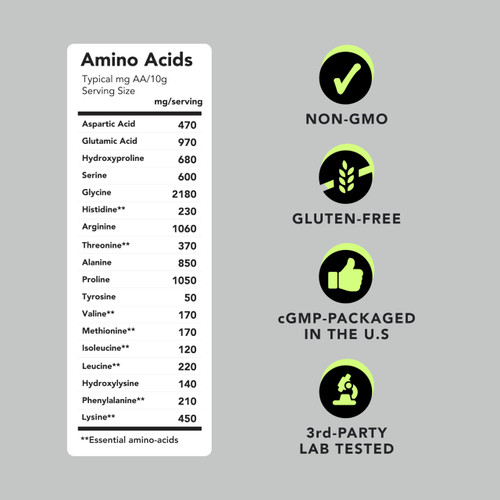 AMANDEAN Marine Collagen Peptides Powder. Double Hydrolyzed for Increased Absorption. Wild-Caught Fish Collagen Supplement. Type 1 & 3 Collagen Protein. 18 Amino Acids for Skin, Hair, Nails.