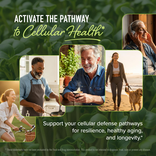 50MG Sulforaphane Supplement from Broccoli Sprouts | NRF2 Activation, Cellular Health & Immune Support | Glucoraphanin, Myrosinase & Antioxidants | Third-Party Tested | 60 Broccoli Seed Microbeadlets