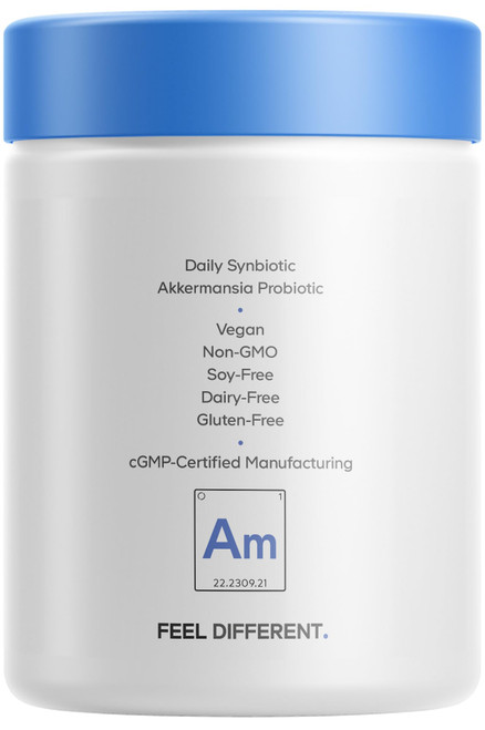 Codeage Akkermansia Muciniphila Probiotic Supplement - 3-Month Supply of Akkermansia & Chicory Inulin - Daily Synbiotic Probiotic Chicory Root - 100 Million AFUs - Gluten-Free - 90 Capsules