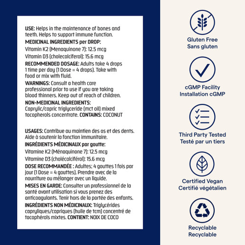 Trace Minerals | Liquid Ionic Vitamin D3 + K2 | 125 mcg (5,000 IU) D3, 100 mcg K2 | Concentrated Dietary Supplement | 2 fl oz. 296 Servings