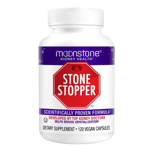 Moonstone Stone Stopper Capsules, Kidney Stone Prevention, Calcium Oxalate Protector, Alkali Citrate Support Supplement, Developed by Urologists to Support Kidney Health, 30 Day Supply (120 Count)