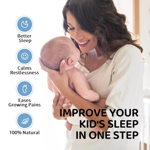 LUusmm Magnesium Lotion for Kids - Organic Magnesium Lotion for Babies - Soothing Relief & Relaxation - Topical Magnesium Cream Calms Children at Bedtime & Night - Without Melatonin (4 oz)