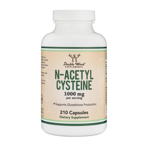 NAC Supplement N-Acetyl Cysteine (1,000mg Per Serving 500mg Per Cap, 210 Capsules) (Third Party Tested) with Odor Masking Technology to Boost Glutathione Levels by Double Wood