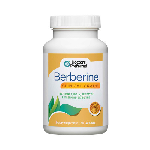 DOCTORS' PREFERRED Berberine Clinical Grade Supplement - Doctor Formulated | 1500 mg per Daily Serving | 90 Count
