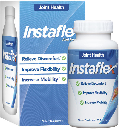 Instaflex Joint Support Supplement for Men and Women - Glucosamine, MSM, White Willow, Turmeric, Ginger, Cayenne, Hyaluronic Acid - 90 Capsules