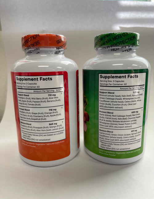 Superfood Fruit and Veggie Supplement - Fruit and Veggie Capsules 100% Whole Super Fruits and Super Vegetables Supplements & Vitamins, with Beta Carotene (720 Count (Pack of 4))