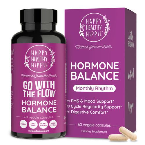 Hormone Balance for Women – PMS Support Supplement, Menopause & Perimenopause | Bloating Relief, Menstrual Cramp, Mood, PMDD | Chasteberry Supplements, Black Cohosh, Dong Quai | Vegan, Non-GMO, 60 Ct
