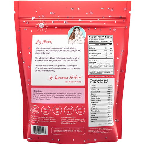 Multi Collagen Protein Powder Type I II III IV V X - Unflavored & Hydrolyzed 16Oz Pure Collagen Peptides Powder - Grass Fed Beef, Wild Fish Marine & USA Eggshell - Whole Body Collagen