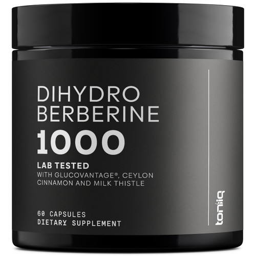 Toniiq Dihydroberberine Supplement - Ultra High Potency 1,000mg Formula with GlucoVantage, 10:1 Ceylon Cinnamon & 50:1 Milk Thistle - Third-Party Lab Tested