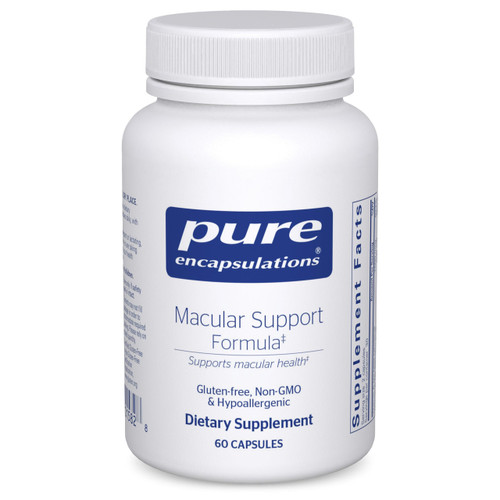 Pure Encapsulations Macular Support Formula | Hypoallergenic Supplement with Enhanced Antioxidant Formula for Healthy Eyes* | 60 Capsules