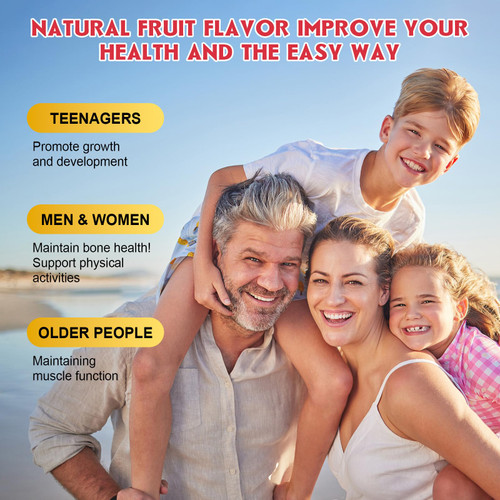 (2 Pack) Sugar Free Calcium Citrate Gummies 1200 mg with Vitamin d3, K2, Magnesium, Zinc for Bone, Muscle & Immune Support, High Absorption Calcium Supplement for Women, Raspberry Flavor, 60 Chews