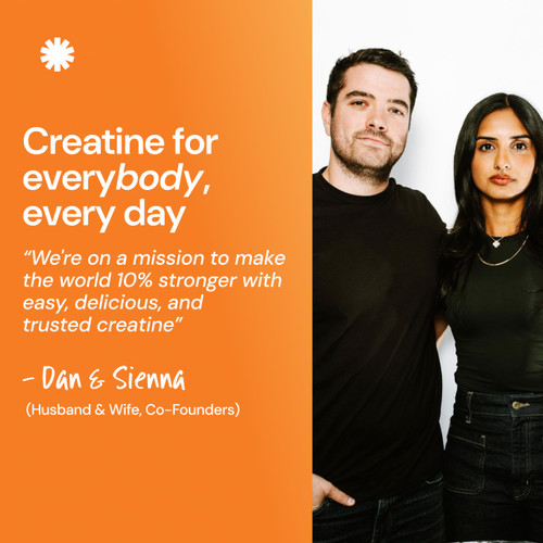 Create Creatine Monohydrate Gummies for Men & Women, Boost Focus, Strength, and Endurance, Anti-Melting Formula, Vegan, Gluten-Free, Non-GMO, 1.5g of Creatine per Gummy (Orange)